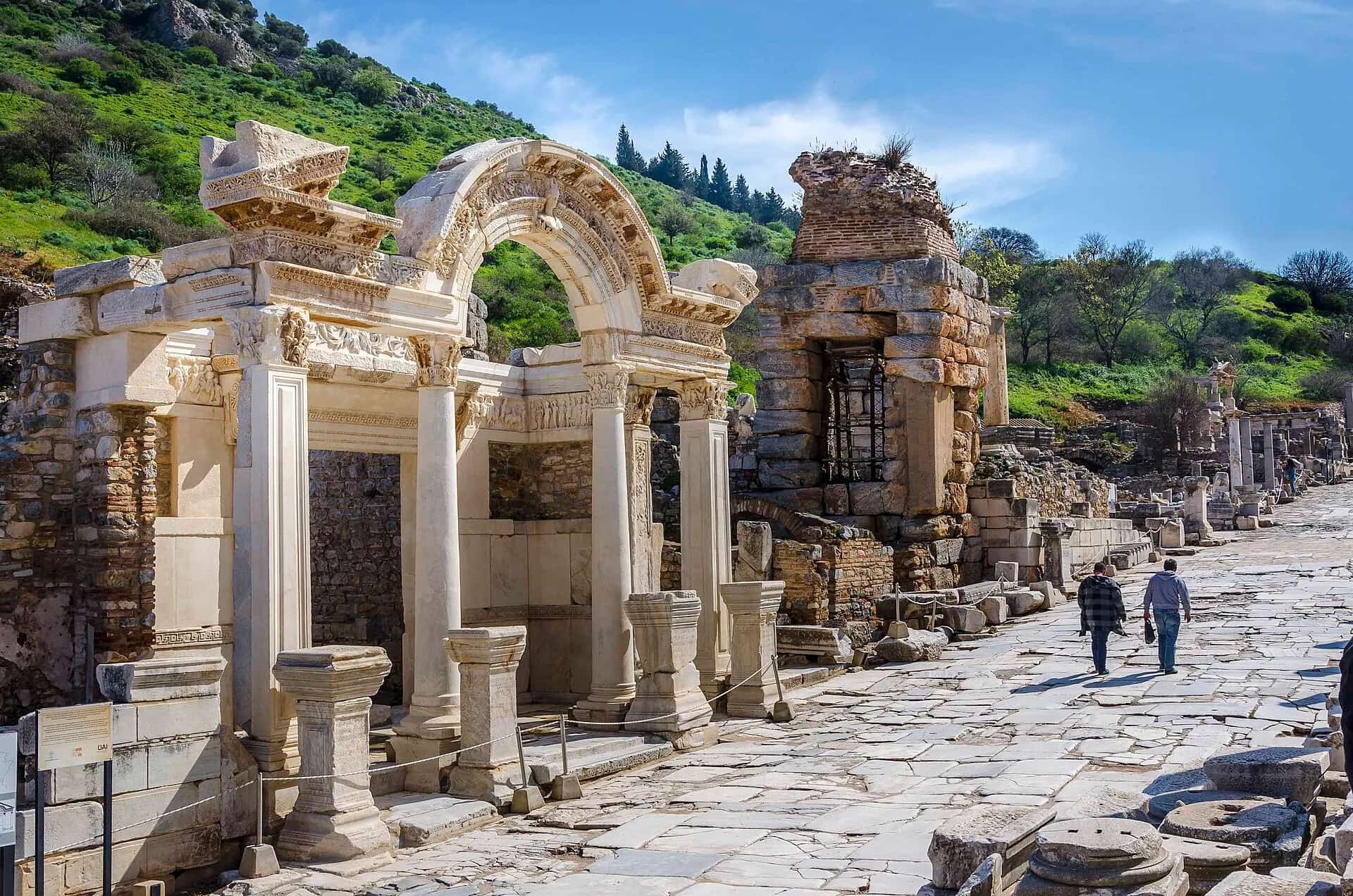 Curetes Street on the walking route through Ephesus